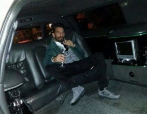 Domenico Palazzotto en limousine